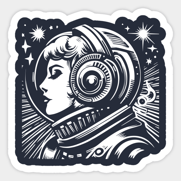 Astro Girl Sticker by n23tees